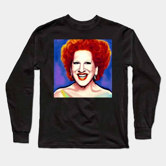 Bette Midler Long Sleeve T-Shirt by Sobalvarro